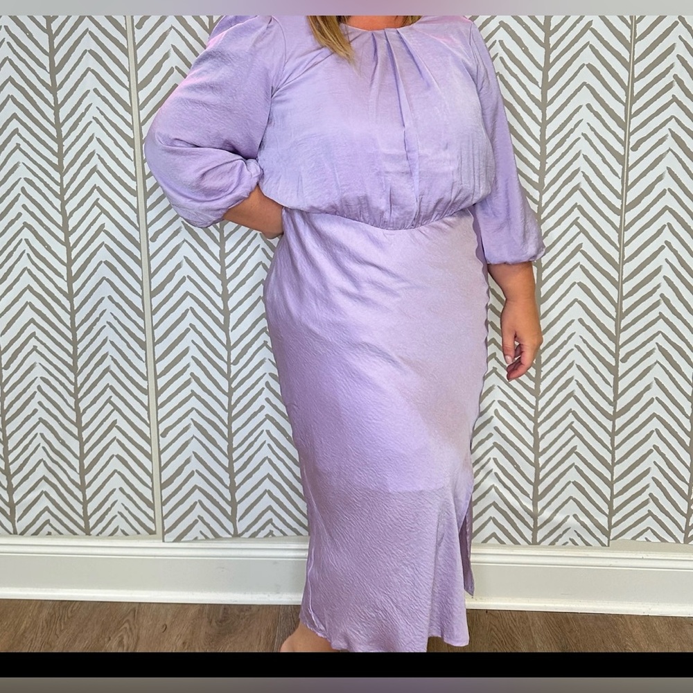 Skies Are Blue Vibrant Blue Midi Dress - Picture 8 of 8